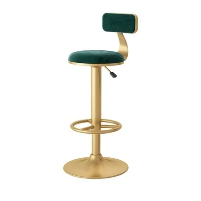 

Kanbani Light Luxury Rotating Lifting Front Desk Chair Home Bar Stool Modern Minimalist High Stool Bar Chair Backrest Bar Stools