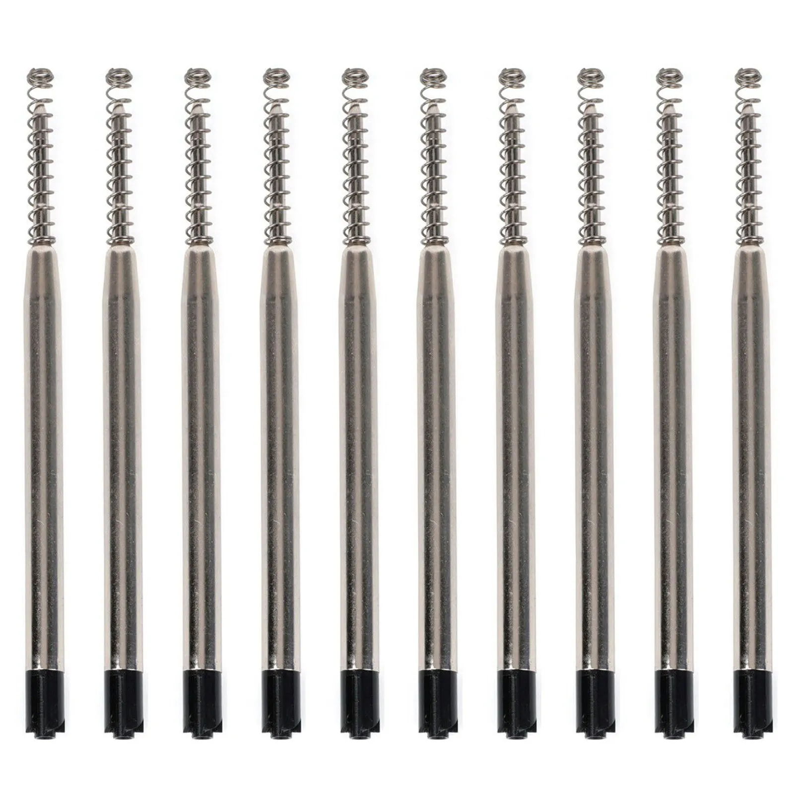 

10 шт. стержни для шариковых ручек G2, средняя точка 1 мм с пружинными универсальными сменными стержнями