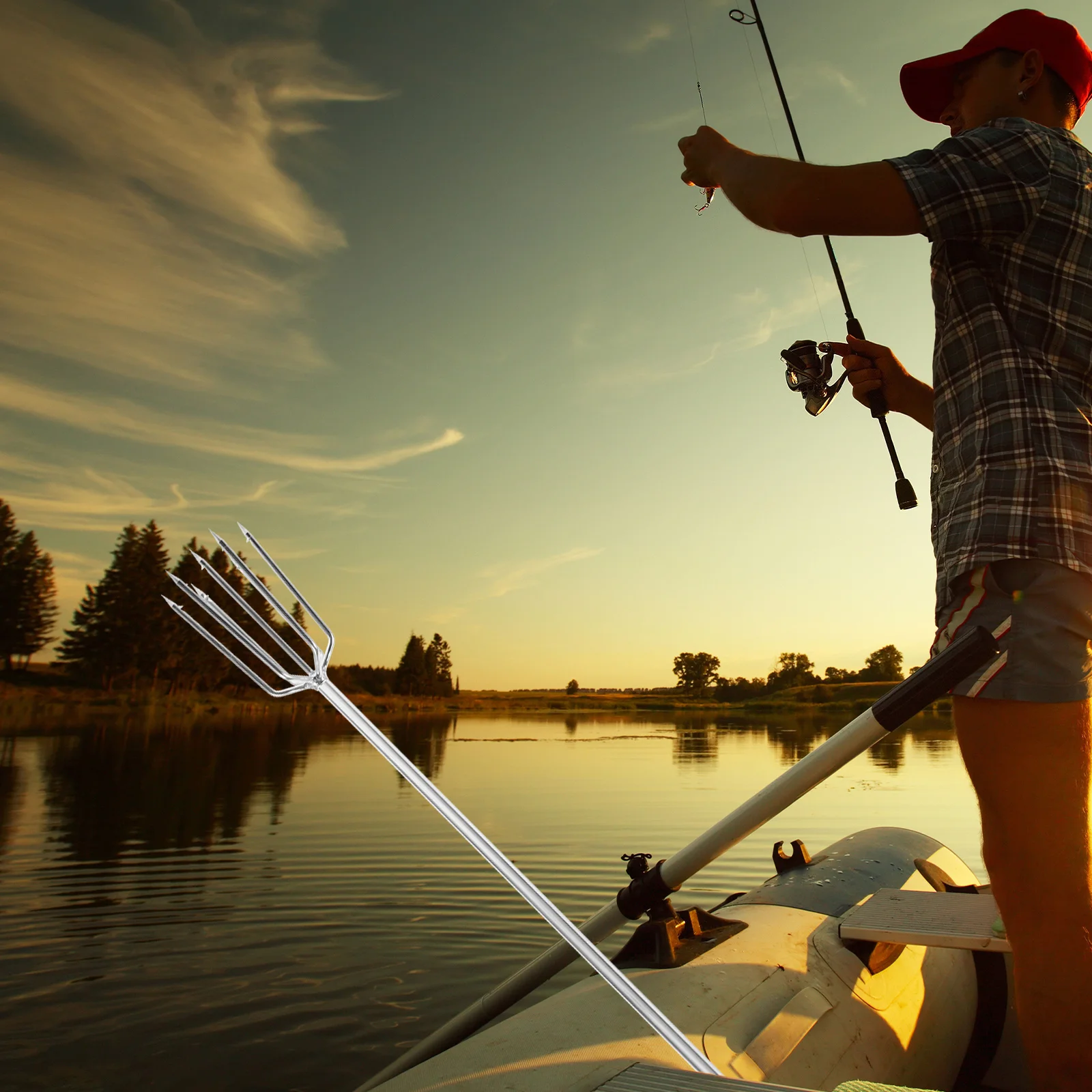 Многофункциональная вилка с зубцами наконечник для рыбалки инструмент
