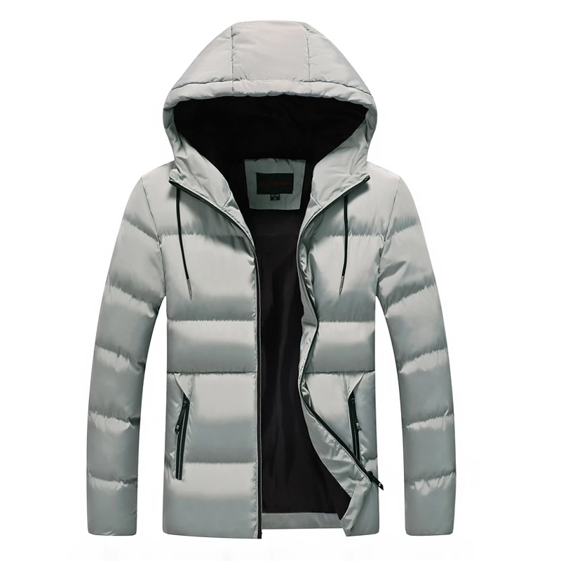 Korean version men's hooded jacket, business, fashion, high-quality thickened jacket, short, slim fitting, new 2023