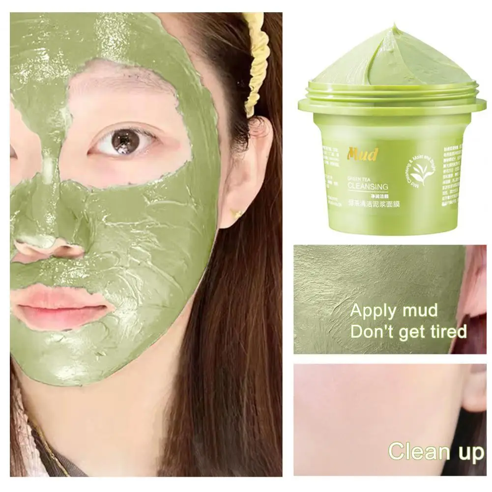 

Грязевая маска для ленивых, очищающая твердая маска, Очищающая маска, увлажняющий уход за кожей, средство для лица с зеленым чаем, грязь для мышечных мышц для женщин 100 г