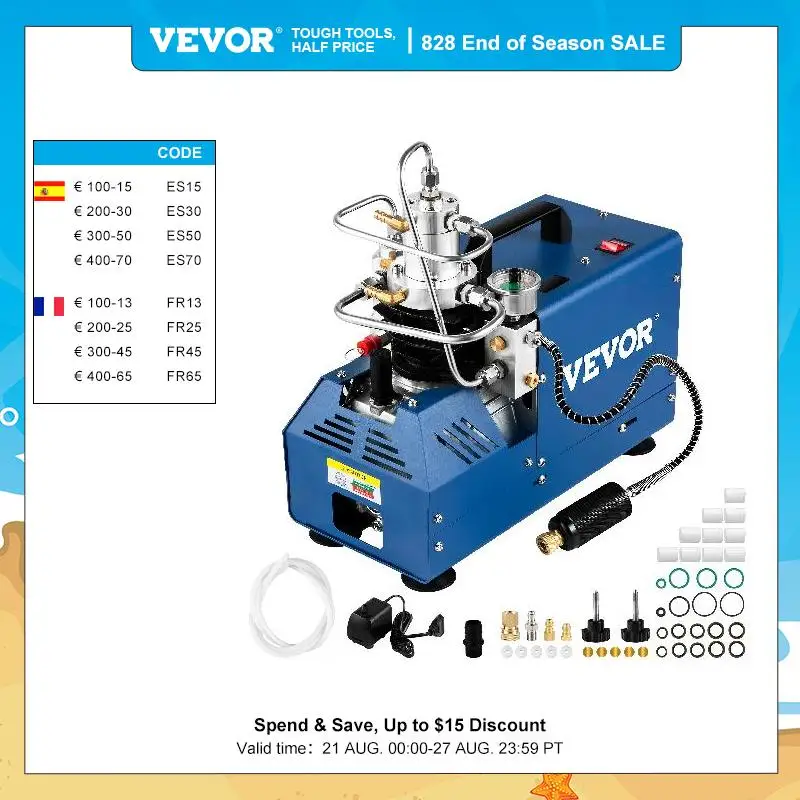 Pump 1800w 110/220v 4500psi/300bar/30mpa Automatic Stop Air Rifle Compressor For Air Pistol