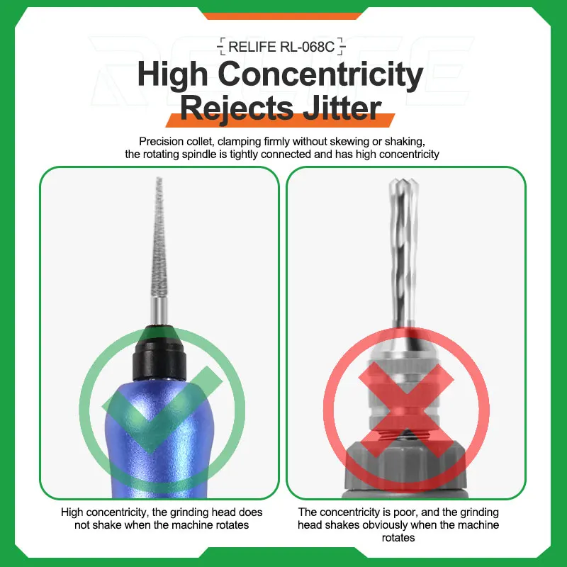 RELIFE RL-068C Полировальная ручка Электрическая интеллектуальная 3-скоростная