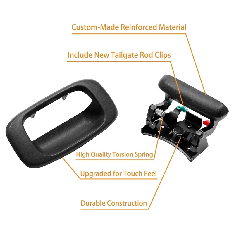 Ручка багажника автомобиля с рамкой зажимами для 1999-2006 Chevrolet Silverado GMC Sierra 15997911 15228539