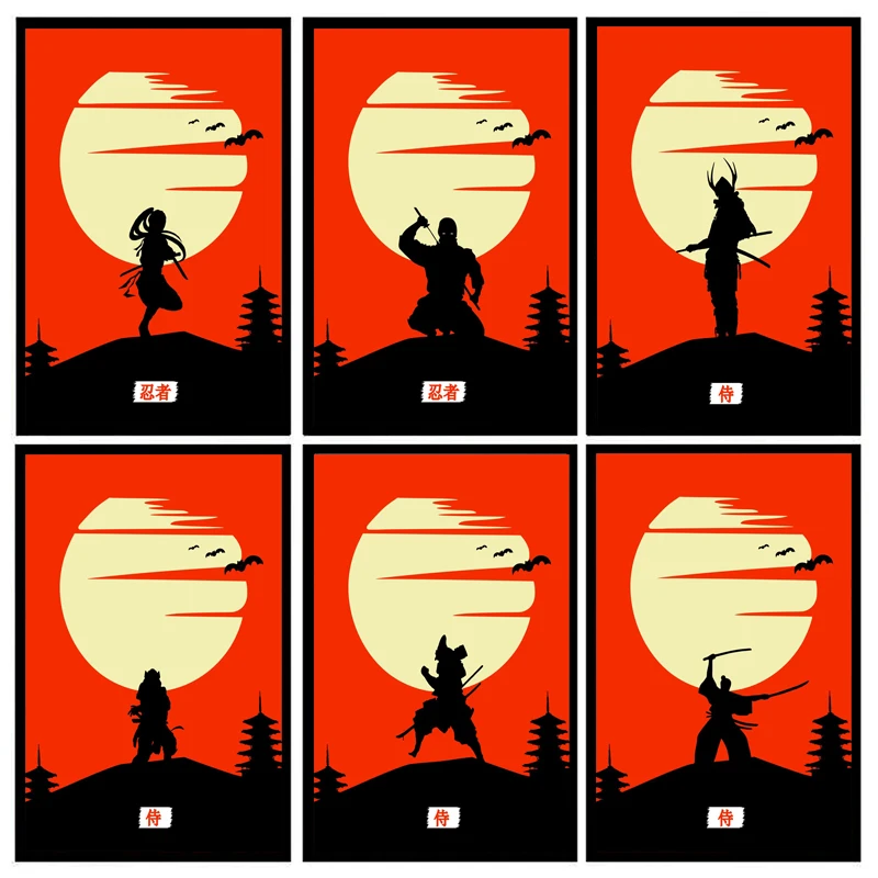 

DIY Oil Painting By Numbers Japan Ninja Action Styling Handpainted Art Wall Bedroom Home Decor Kids Room Decoration Unique Gift