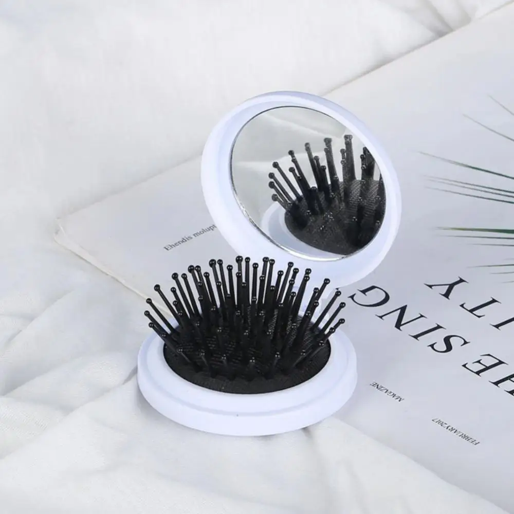 Складная Массажная щетка для волос круглая расческа с подушкой безопасности