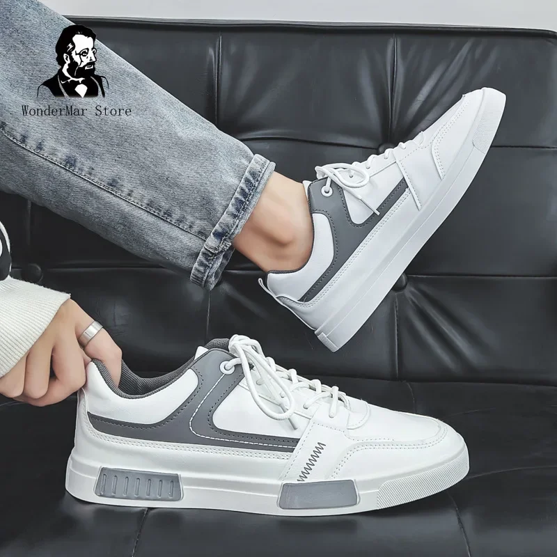 

Мужские кроссовки с низким верхом, черные повседневные кроссовки для студентов, спортивная обувь в Корейском стиле, для осени, 2023