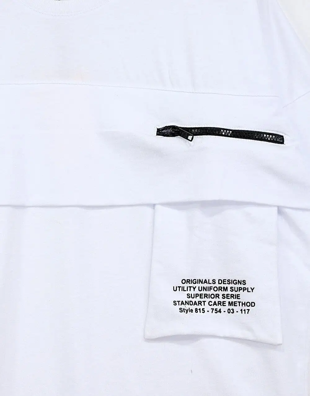 

Catch Double Pocket Oversize Zipper T-Shirt