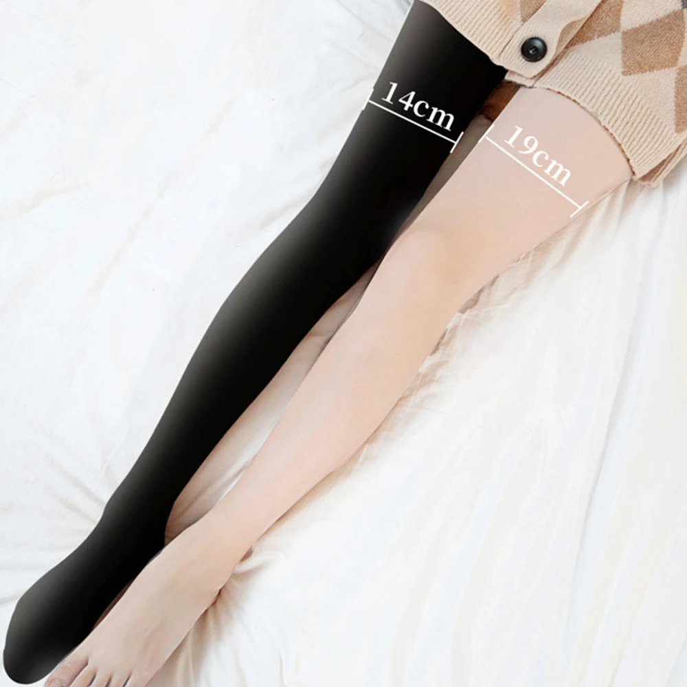 Woman Thermal Stockings Winter Warm Fleece Lined Thick Keep Warm Tights Pants Stockings Woman Clothes