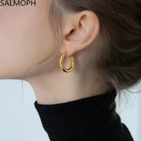 2022 new europe and american geometric round circle restoring ancient ways hoop earrings for women fashion ear buckles jewelry