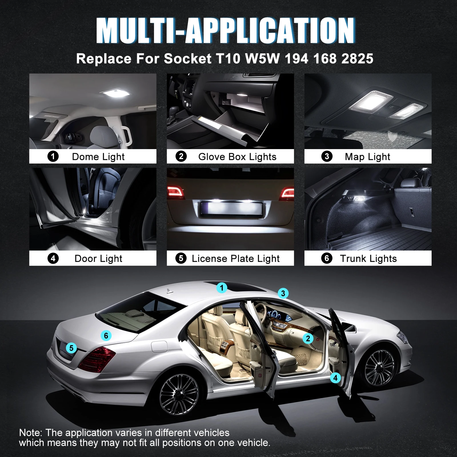 BEVINSEE T10 светодиодный CANBUS автомобильные лампы W5W 168 194 3030 SMD фонари парковки карты