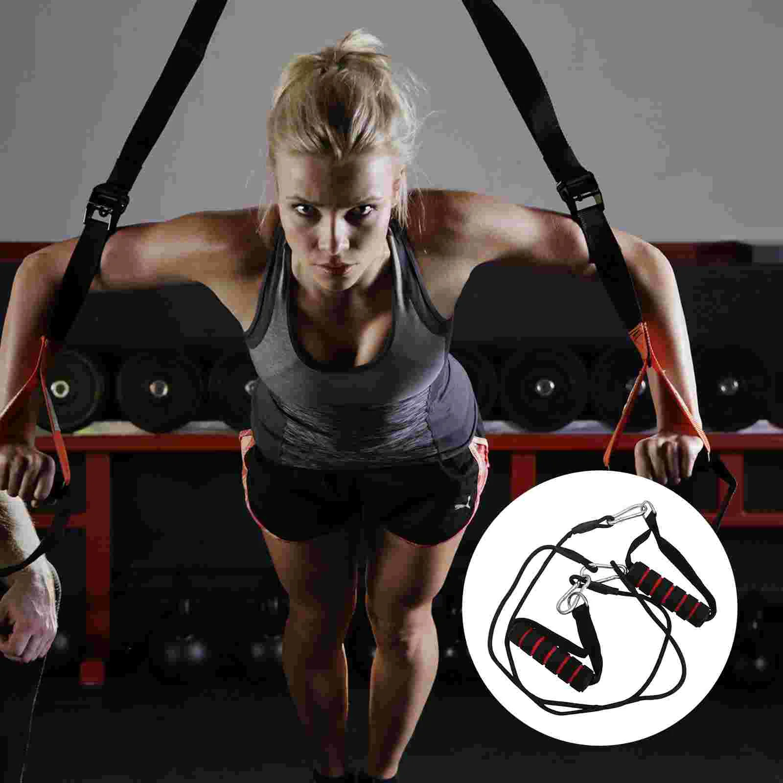 Ручка для фитнеса шкив кабель домашняя веревка бицепса веревки кабели насадка