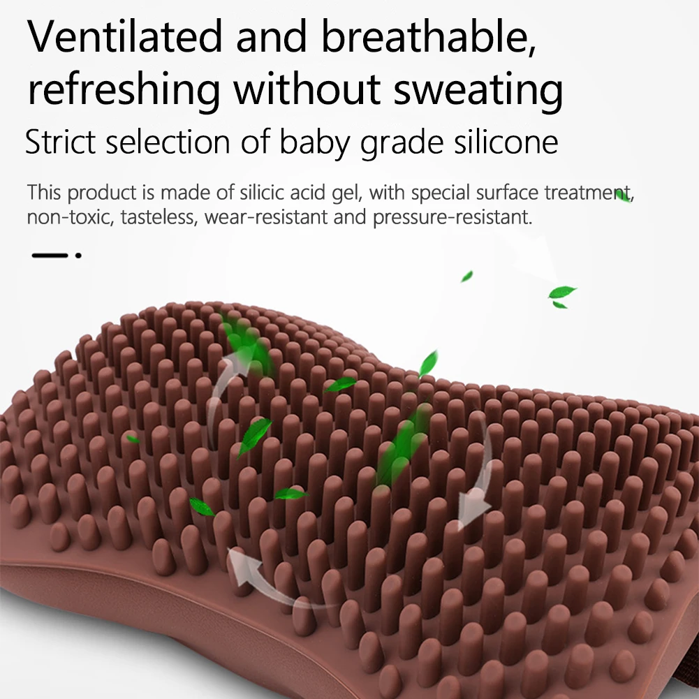 Автомобильная подушка для массажа шеи силикагелевая Подушка на подголовник