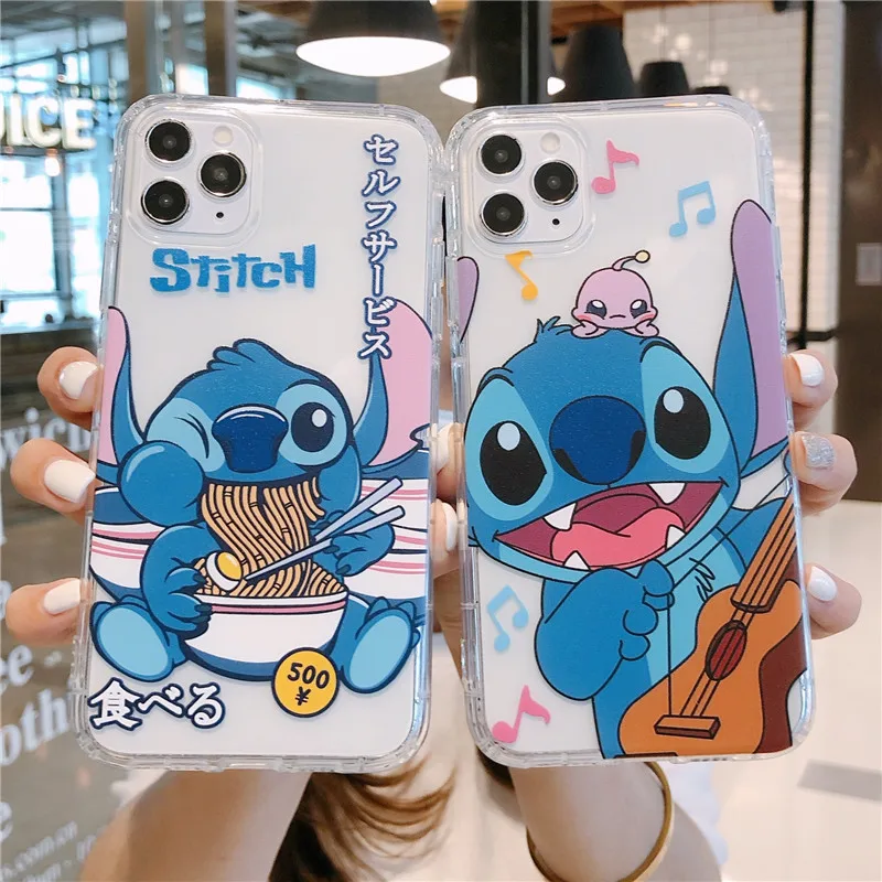 

Stitches Transparent Soft Silicone Phone Case for iPhone 11 12 13 Pro MAX Mini 7 8 Plus X XR XS SE2020 Anti-fall Clear TPU Cover