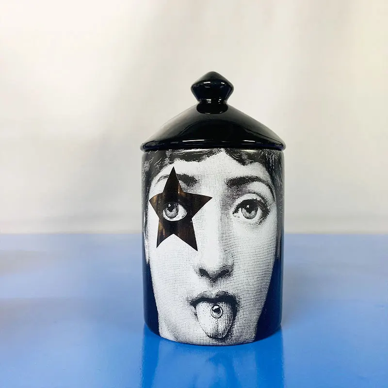 

Французский керамический контейнер для хранения с крышкой, поделки, Декор, ювелирные изделия, ватные тампоны, коробка, свечи для ароматерапии банка, Кухонный Контейнер для хранения