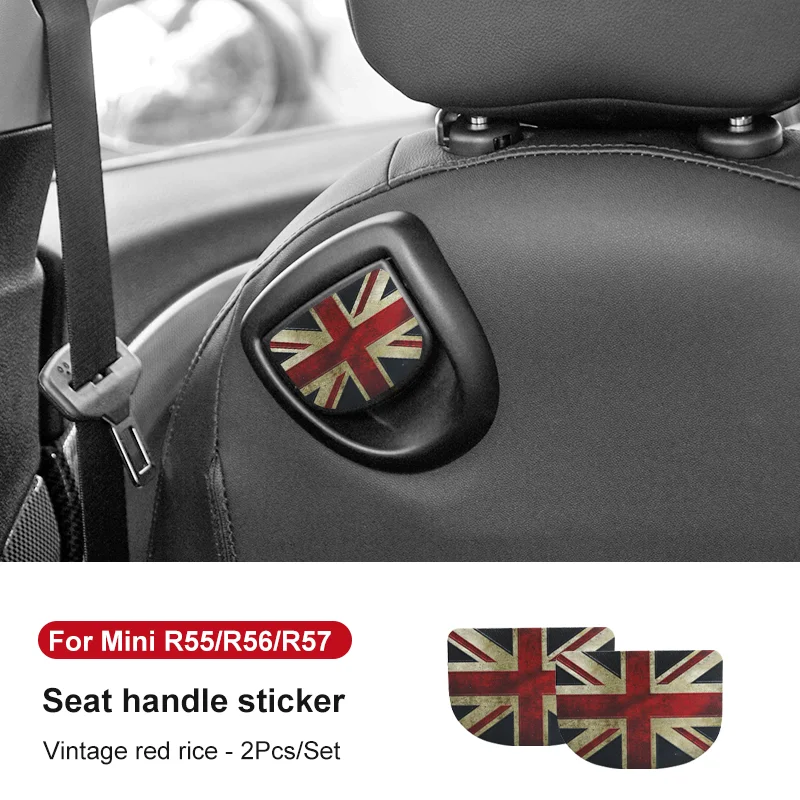 

Кожаная наклейка на заднюю ручку заднего сиденья автомобиля, защитная наклейка для Mini Cooper R56 R55 F56 F57, аксессуары для интерьера