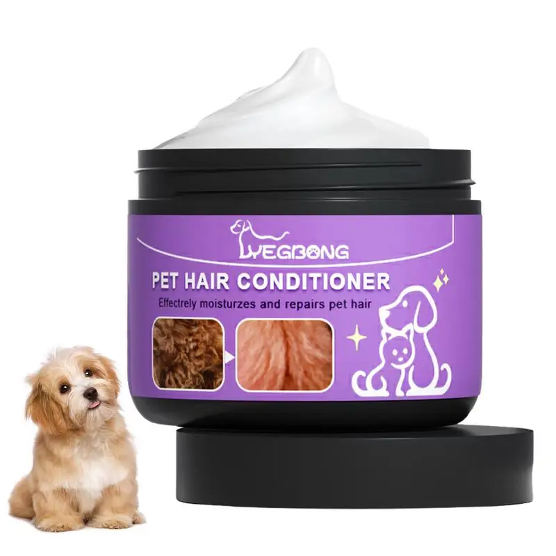 

Pet Hair Conditioner 50ml Dog Hair Cleaning Care Cat Non-knotted Hair Care Cream Cats Dogs Smooth Hair Conditioning Oil Cream
