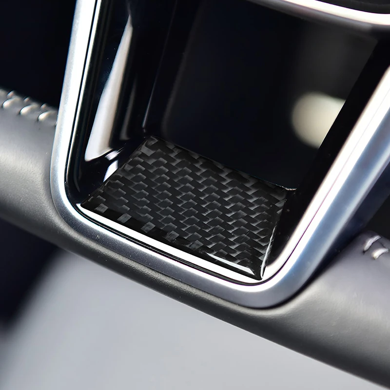 Фото Декоративная накладка на руль и центральную консоль для Audi A6 C8 A7 2019-2022, карбоновая наклейка, аксессуары для интерьера автомобиля №3