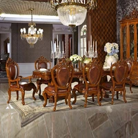 custom made american country round dining table chair combination european luxury dining table dining table furniture