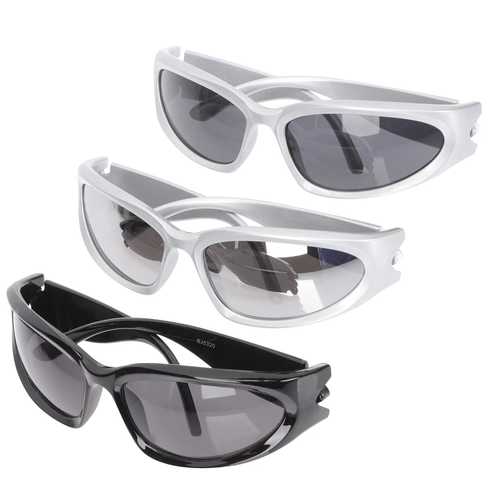 

3Pcs Vintage Sunglasses Stylish Sunglasses Sports Eyewear Sunglasses for Women Men