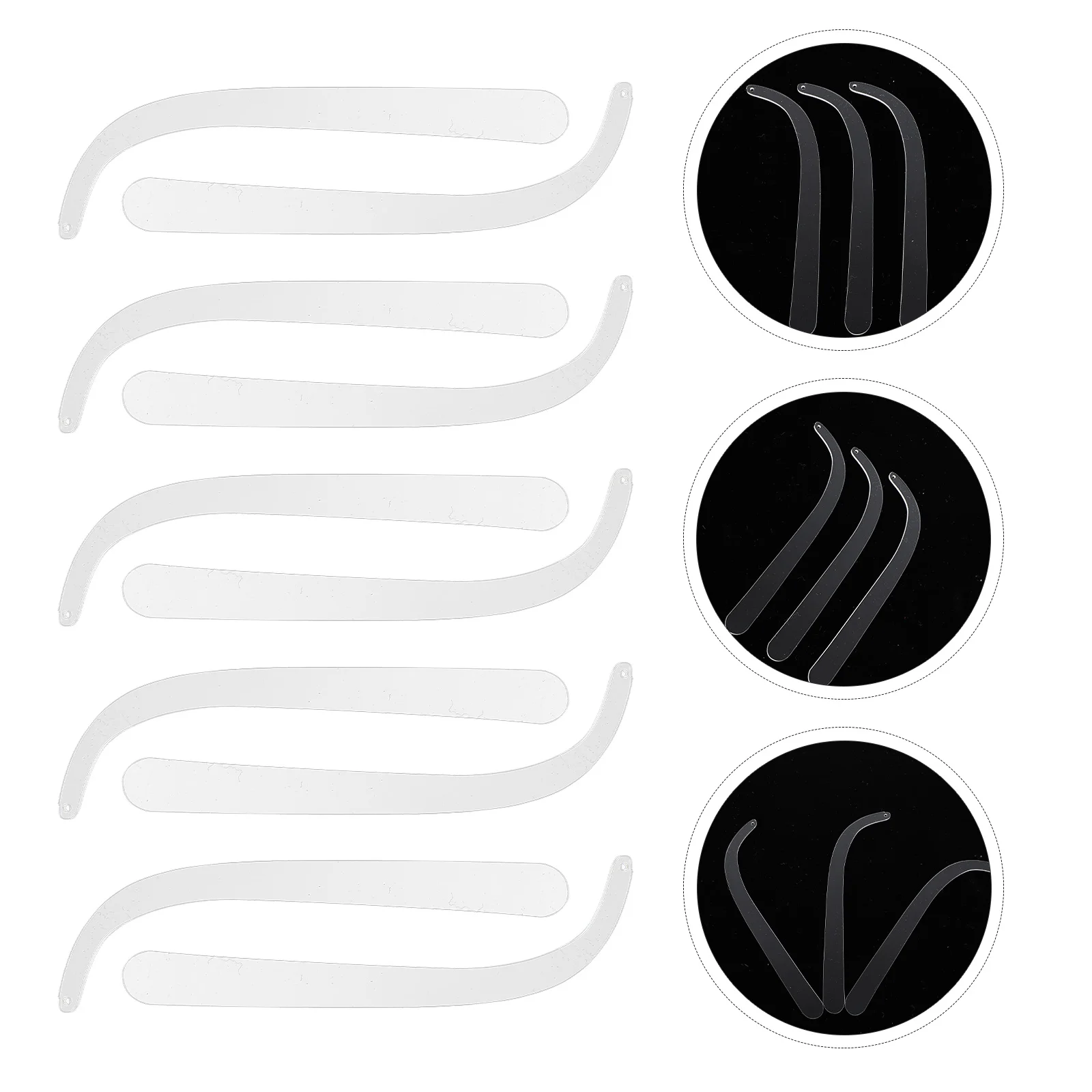 

Earring Try on Sticks: Ear Stud Earring Display Curved Strip Prop 10pcs for Earrings Studs Mall Retail Store Personal Home Use