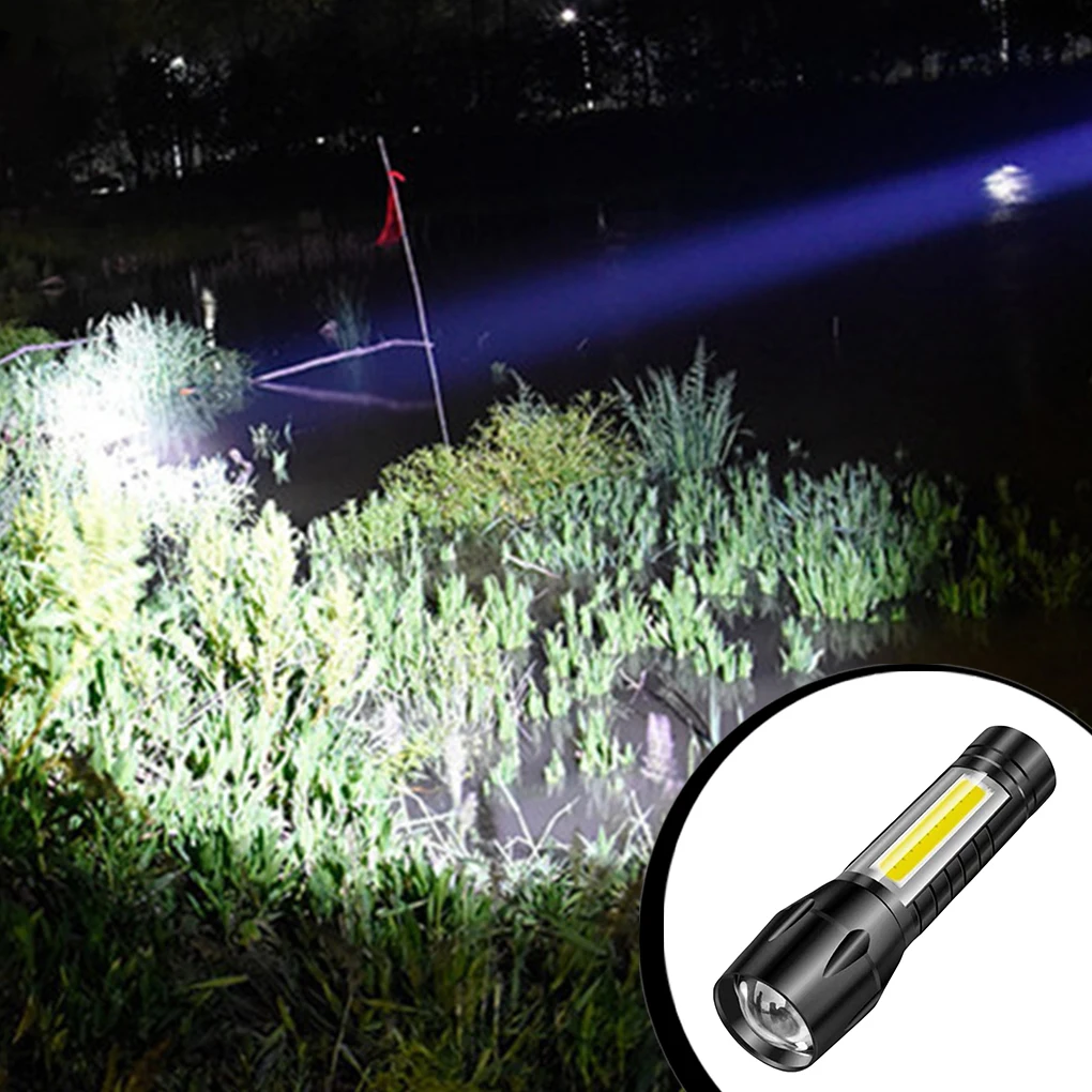 

Led Flashlight Convenient Torch Multifunctional Illumination Lightness Strong Light Lamp Outdoor Fishing Night Running