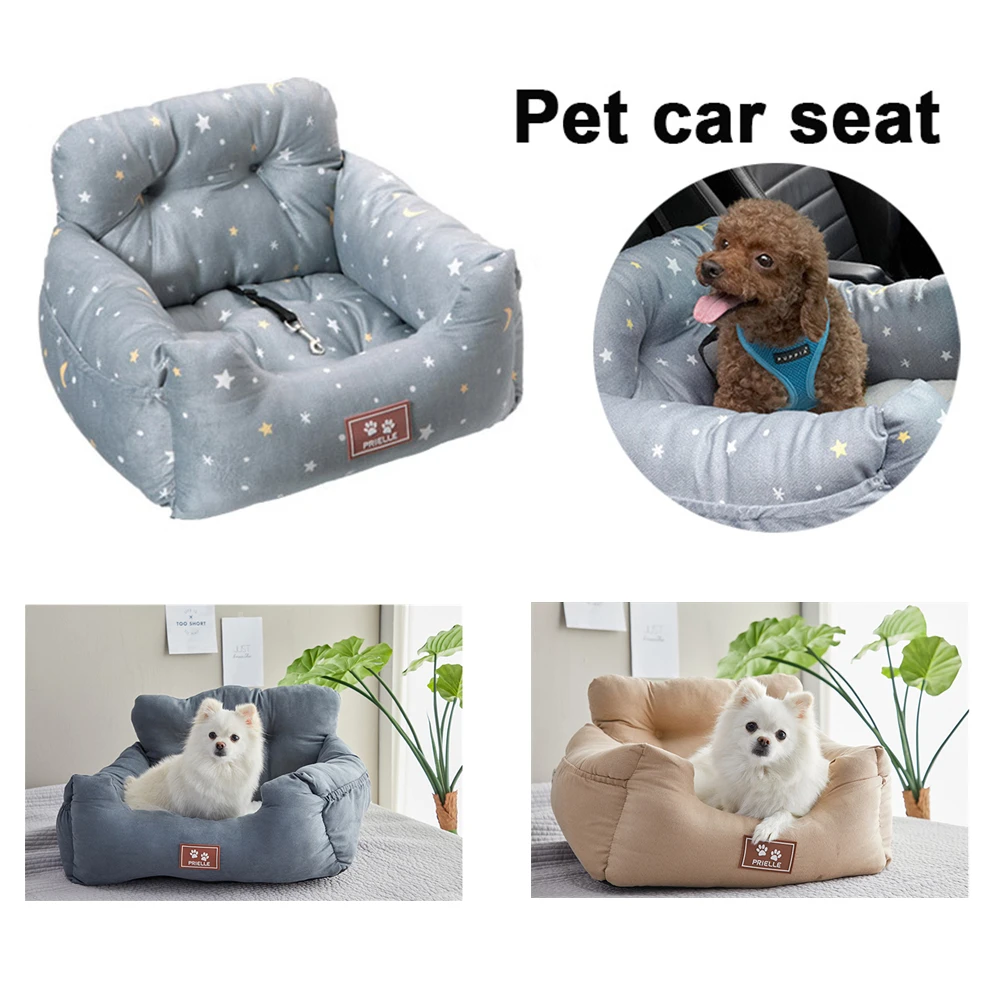

PETruler Universal Pet Carrier Car Seat Cover with Safety Belt Cat Puppy Bag Safe Carry House Dog Seat Bag Basket Pet Car Travel