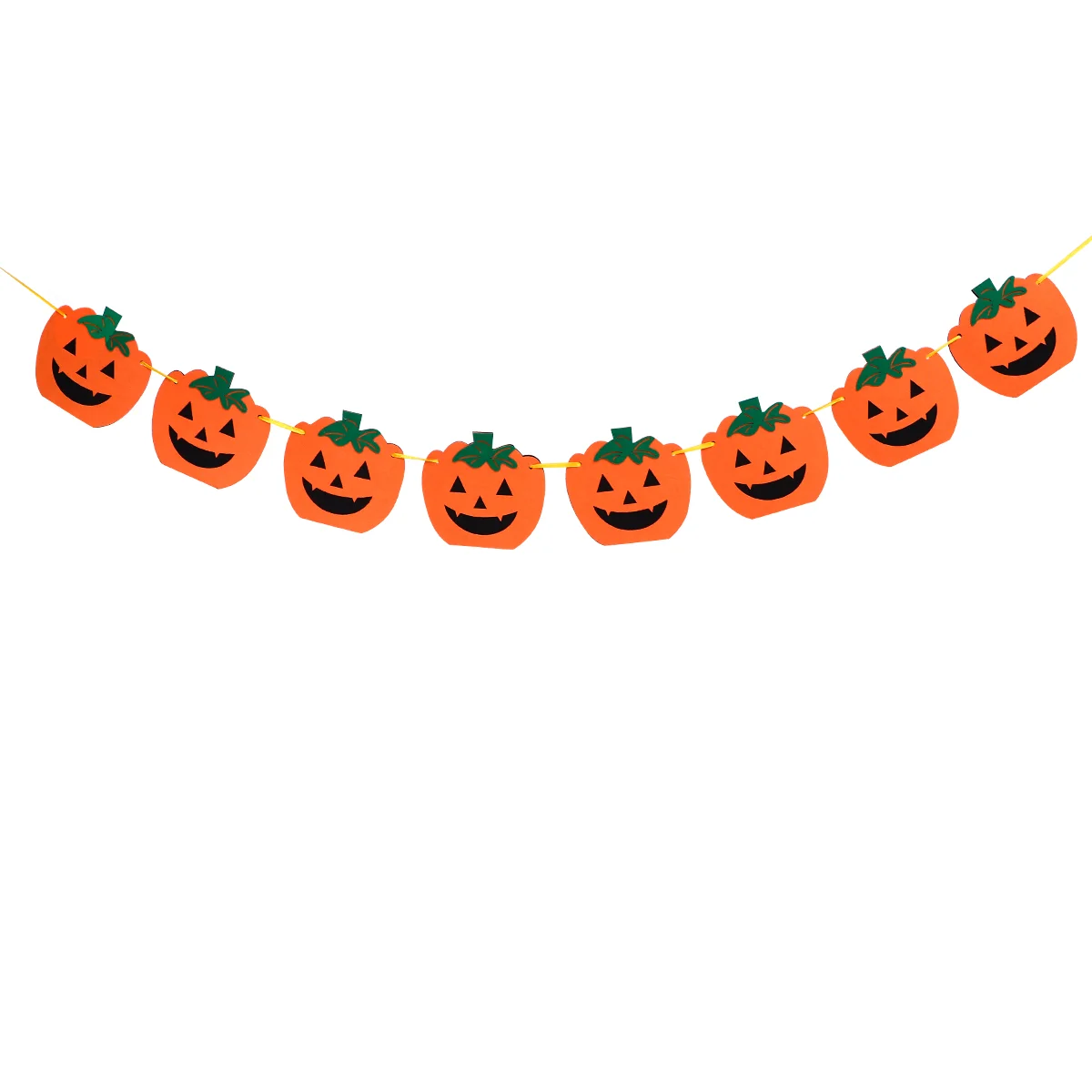 

Banner Pumpkin Paper Decor Banners Chains Decoration Felt Supplies Outdoor Lights Decorations Indoor Orangedecorative Flags
