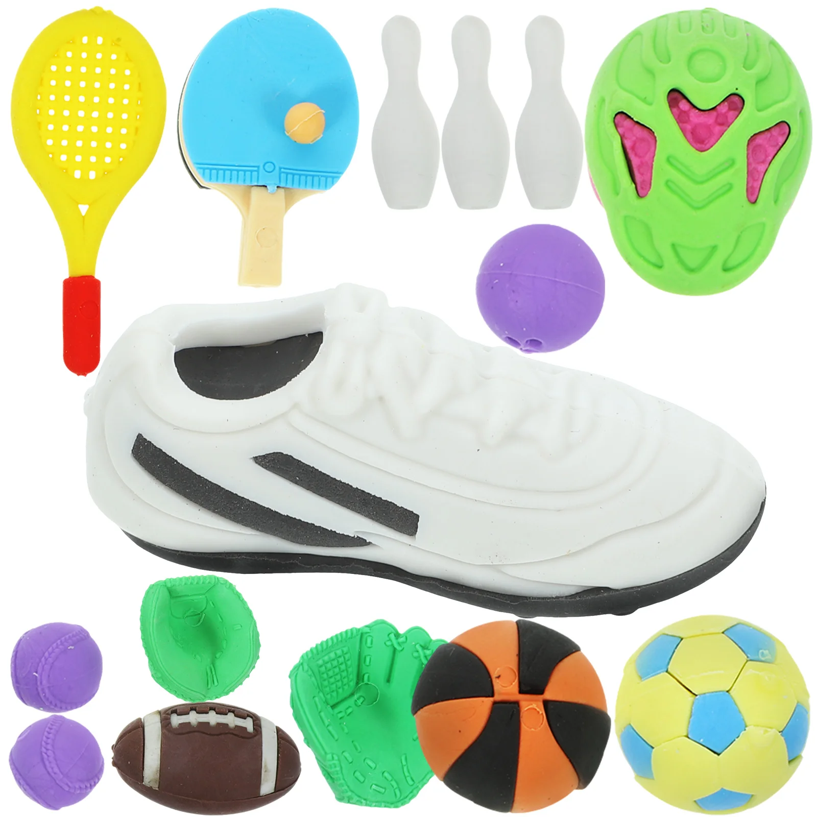 

Спортивный ластик, 50 шт., резиновый ластик для баскетбола, мультяшный ластик, Детские Канцелярские Принадлежности для школы