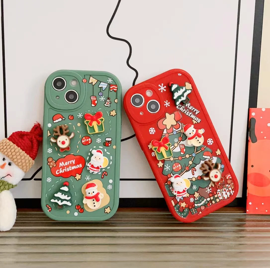 3d christmas christmas tree Phone Cases For iPhone 14 13 12 11 Pro Max X XR XS MAX Back Cover