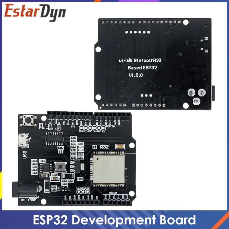 

ESP32 For Wemos D1 Mini For Arduino UNO R3 D1 R32 WIFI Wireless Bluetooth Development Board CH340 4M Memory One