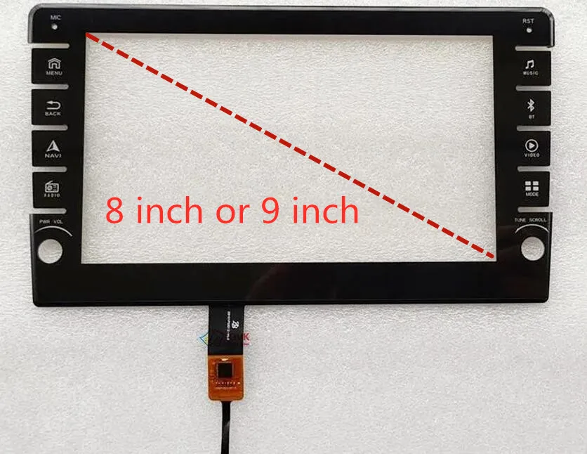 Новый черный для LEHX 2DIN стерео Автомагнитола GPS мультимедийный видеоплеер емкостный сенсорный экран дигитайзер сенсор внешнее стекло (art.: 3920bea13cc67) - 3920bea13cc67