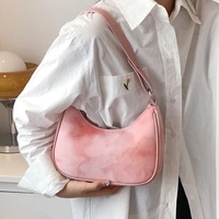 luxury brand reder color half moon small shoulder crossbody bags for women designer handbags 2022 summer green ladies tote bags