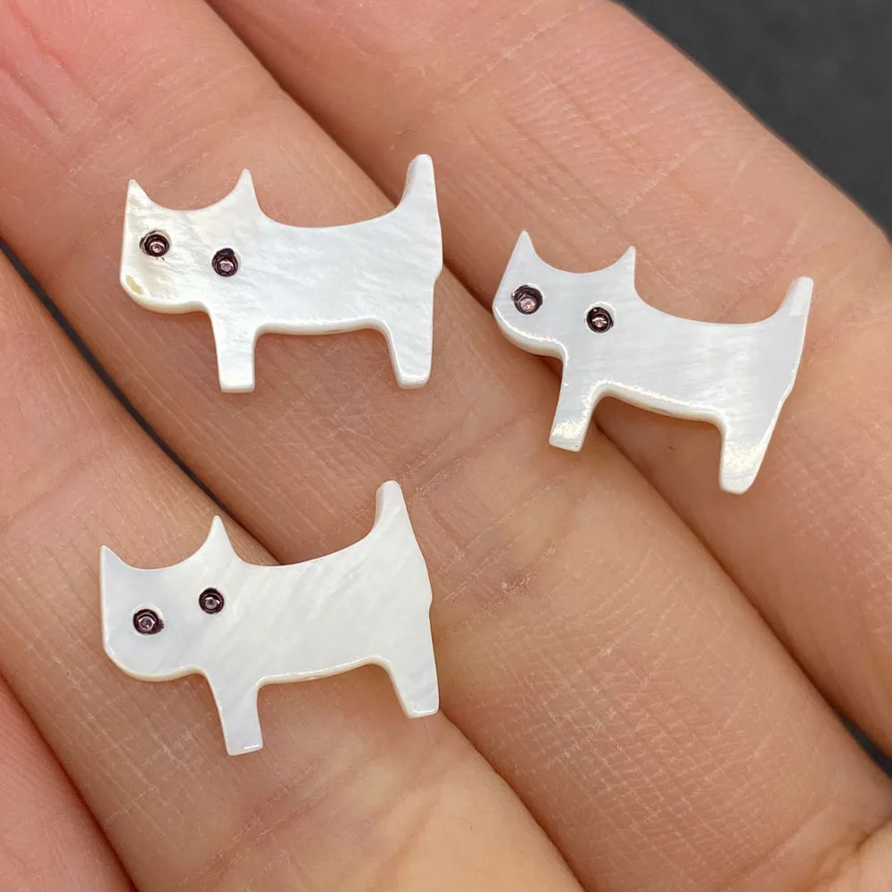

Natural Shell Beads Kitten Spaced Beads for Glamour Lady DIY Bracelet Necklace Earrings Jewelry Making Accessories 11x15mm