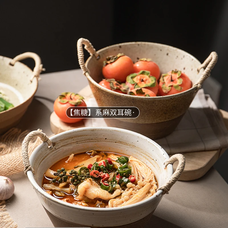 1 шт. большая бинауральная пеньковая веревка в японском стиле для супа фруктов