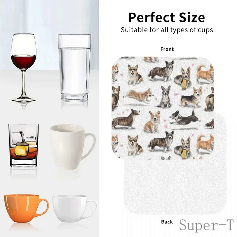 Подставки Corgi кухонные салфетки Нескользящие Изоляционные Коврики для чашки