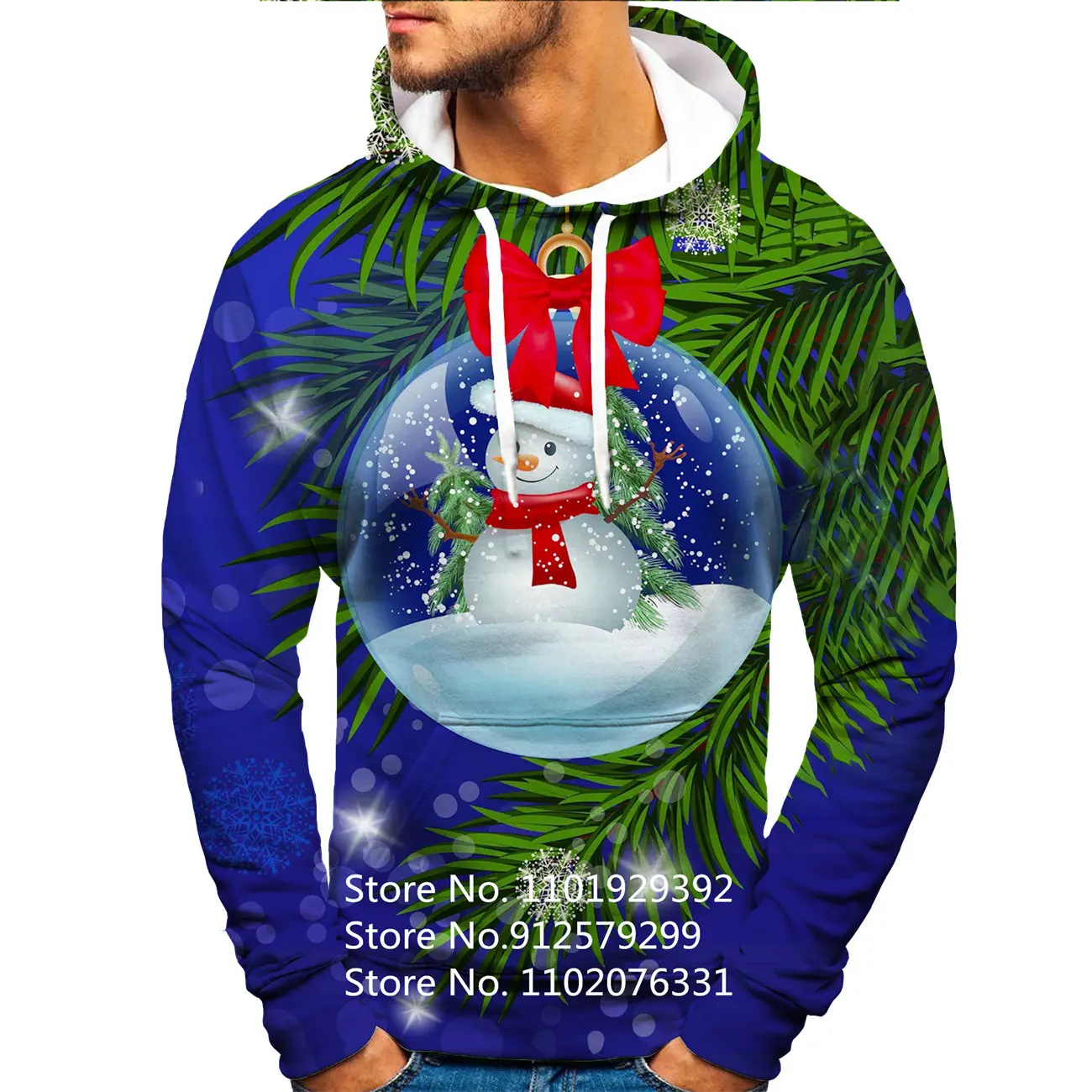 Christmas Carnival 3D Hoodie Men/Women Snowman Printing Sweatshirts Funny Santa Claus Printed Harajuku Pullover