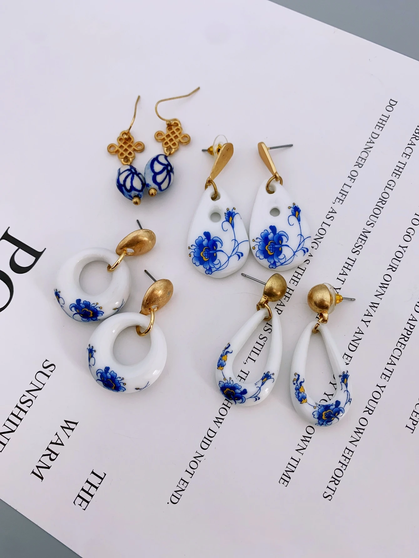 Серьги ручной работы с китайскими этническими элементами серьги для женщин