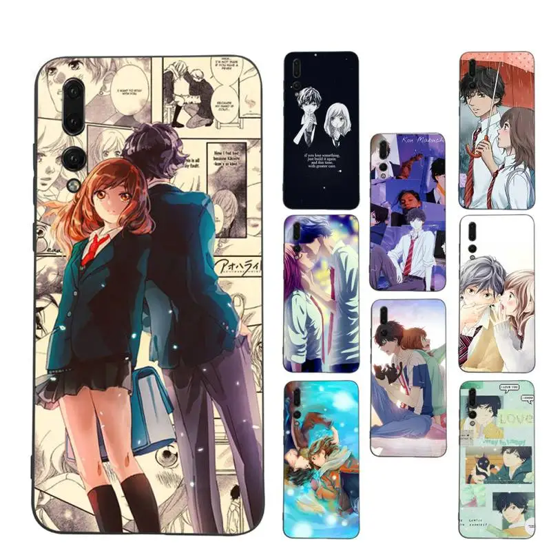 

TOPLBPCS Ao Haru Ride Love lovely anime Phone Case for Samsung A51 A30s A52 A71 A12 for Huawei Honor 10i for OPPO vivo Y11 cover