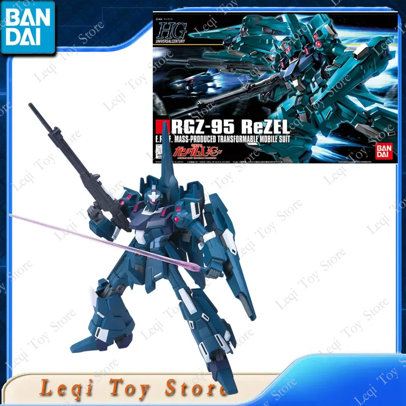 Фото Оригинальная сборная модель Bandai HG GUNDAM RGZ-95 REZEL DEFENSER B-UNIT RGZ-95C TYPE-C COMMANDER, аниме-фигурка, украшение №5