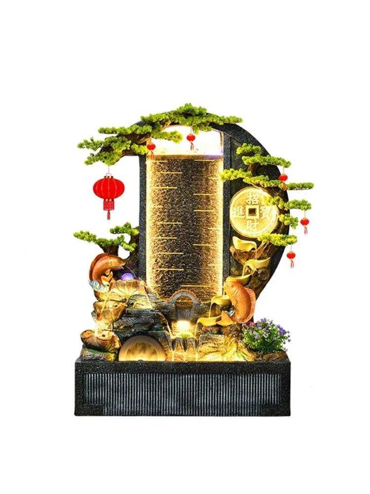 Занавеска для воды настенный фонтан рыбный пруд экран пейзаж домашняя компания