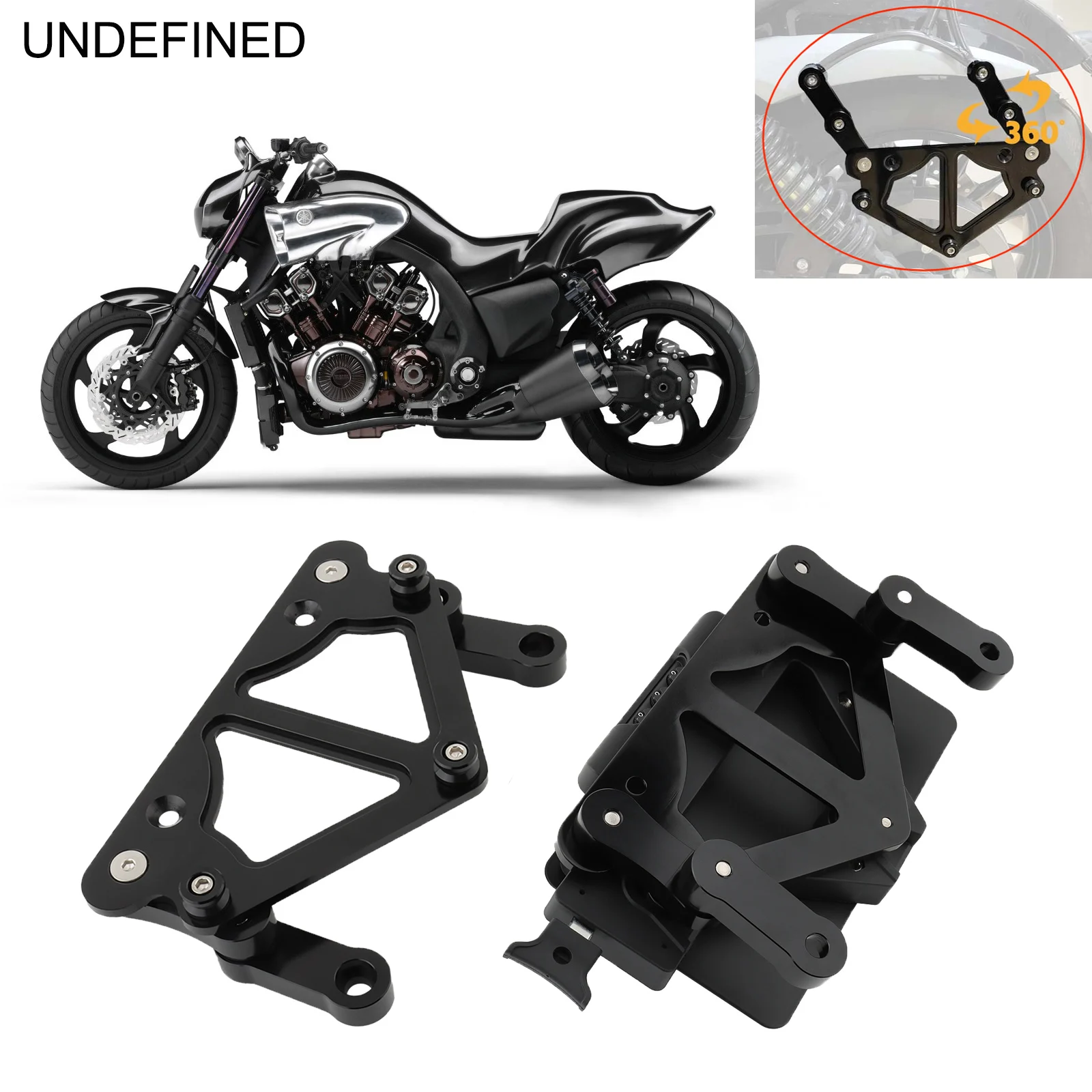 

Motorcycle Side Rear Black Saddlebag Bracket For Harley Honda Shadow Yamaha Suzuki Kawasaki Victory Triumph Indian Can Am