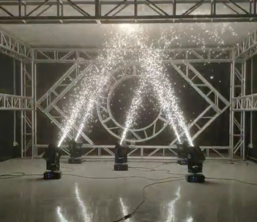 750 Вт Hanson Pro Systems HPS-PHOENYX-BLK DMX Фонтан Искровый порошок Phoenix Movinghead Moving Head Cold Spark Machine