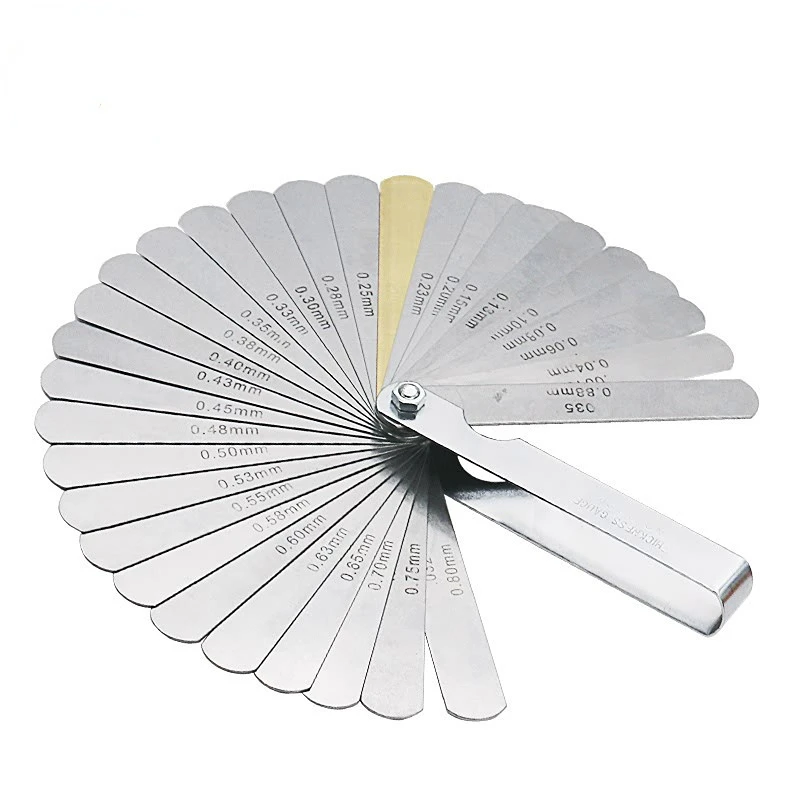 

High Precision32/pcs in1 Feeler Gauge Stainless Steel Gap Gauge Foldable Feeler Gauges Measuring Tool Plug Feeler