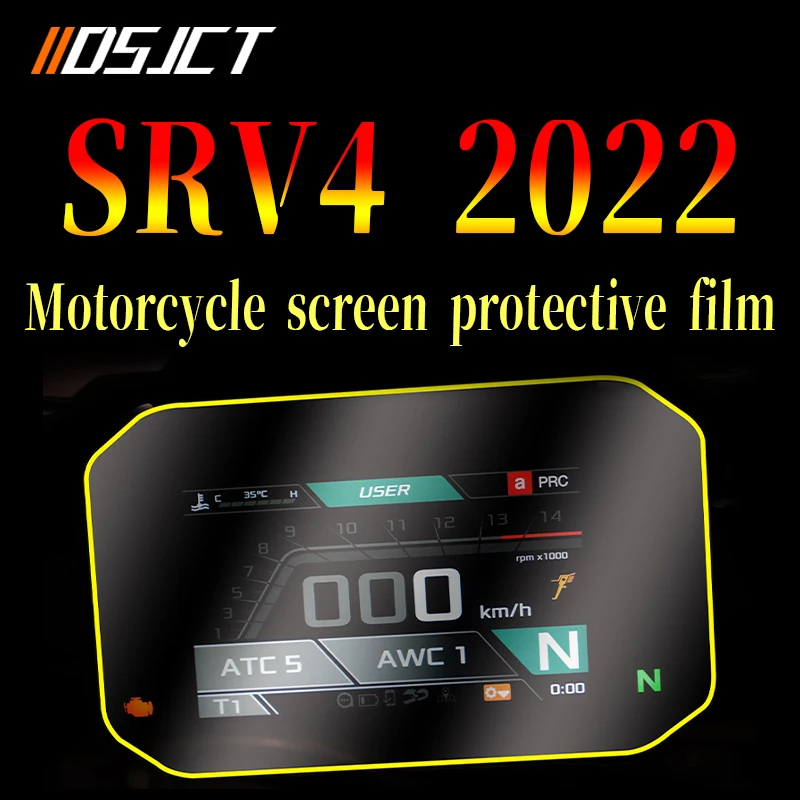 

For Aprilia SRV4 2022 Instrument Cluster Display Screen Transparent Protective Film Retrofit Sticker