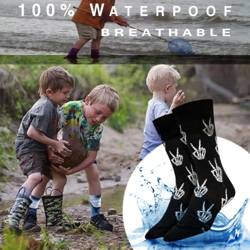 

Socks Breathable Waterproof Moisture-absorbing Sweat-wicking Cycling Skiing Wading Climbing Boys Outdoor Sports Socks
