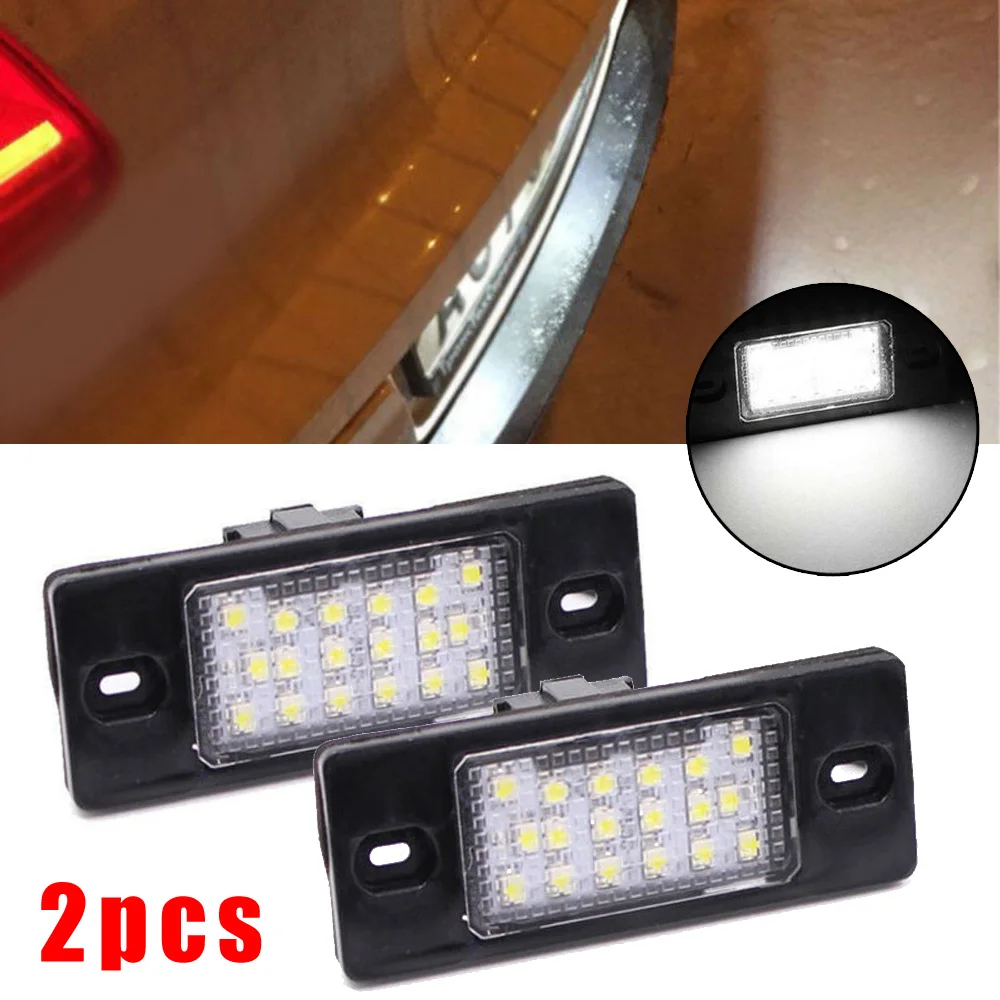 

For GOLF For Variant / For Wagon MK4 MK5 1997-2009 LED License Plate Lights OEM LED For Tiguan 2008-2014 Halogen White Durable