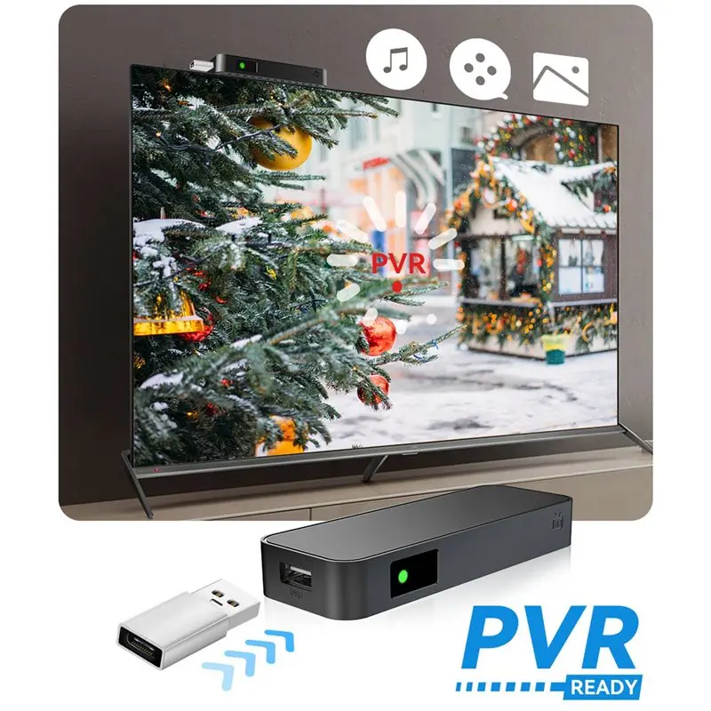 Фото B24B H.265 HEVC DVB-T2 C ТВ-приставка с USB, мультимедийным PVR-записью и EPG для Кореи и Северной Америки №4