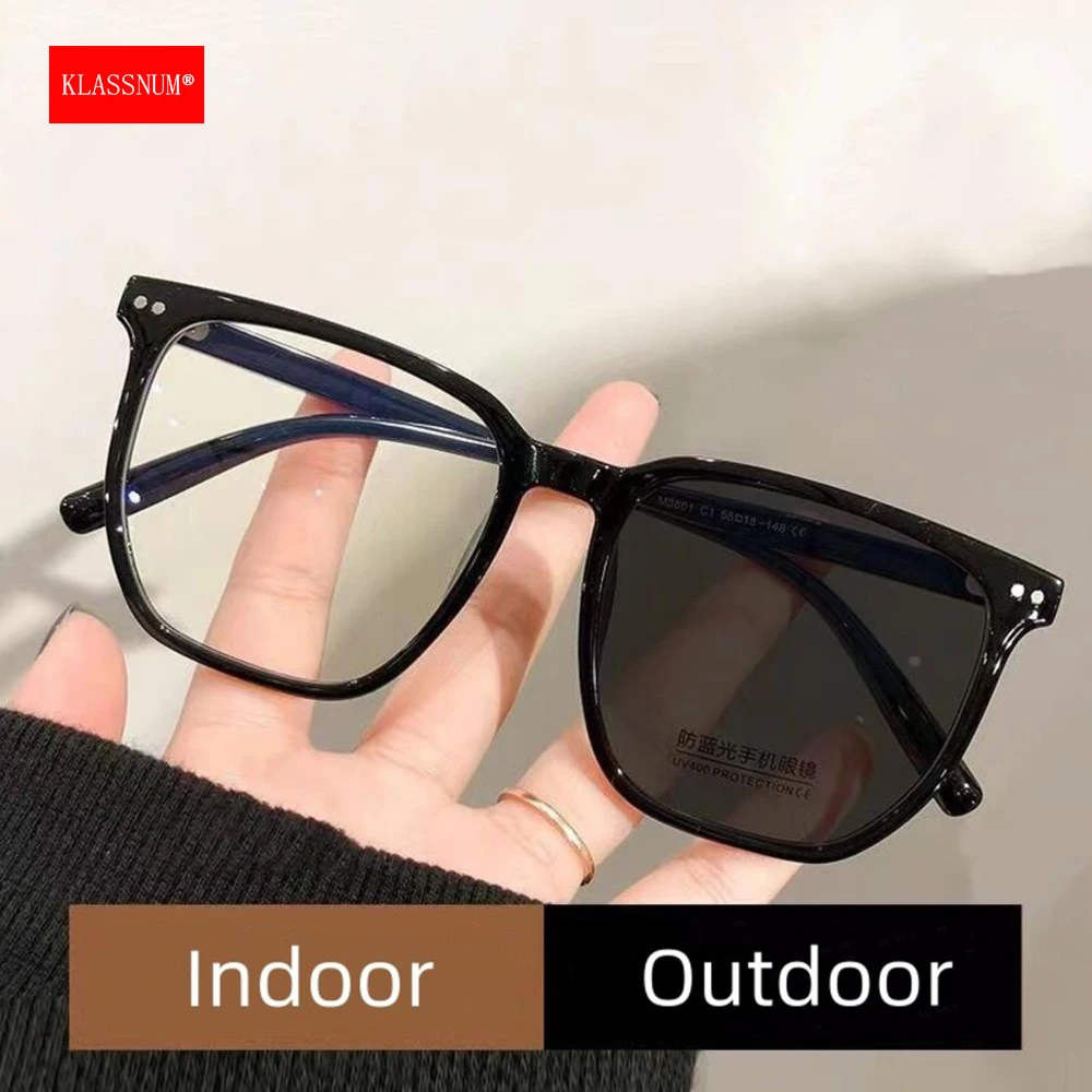 KLASSNUM фотохромные очки для женщин и мужчин TR оправа легкие солнцезащитные с
