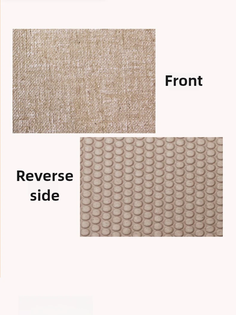Фото Коврики для йоги Alta Densidad Lino Natural PVC, Esterilla Antideslizante para Gimnasio en Casa, Absorción Impacto Aislamiento Acústico №3